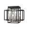 Z-Lite Titania 4 Light Flush Mount, Black 454F-BK-BN - alternate 1